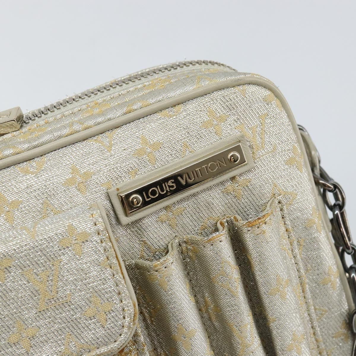 Louis Vuitton LOUIS VUITTON Monogram Shine McKenna Shoulder Bag Gold M92363 LV Authentic hk3048