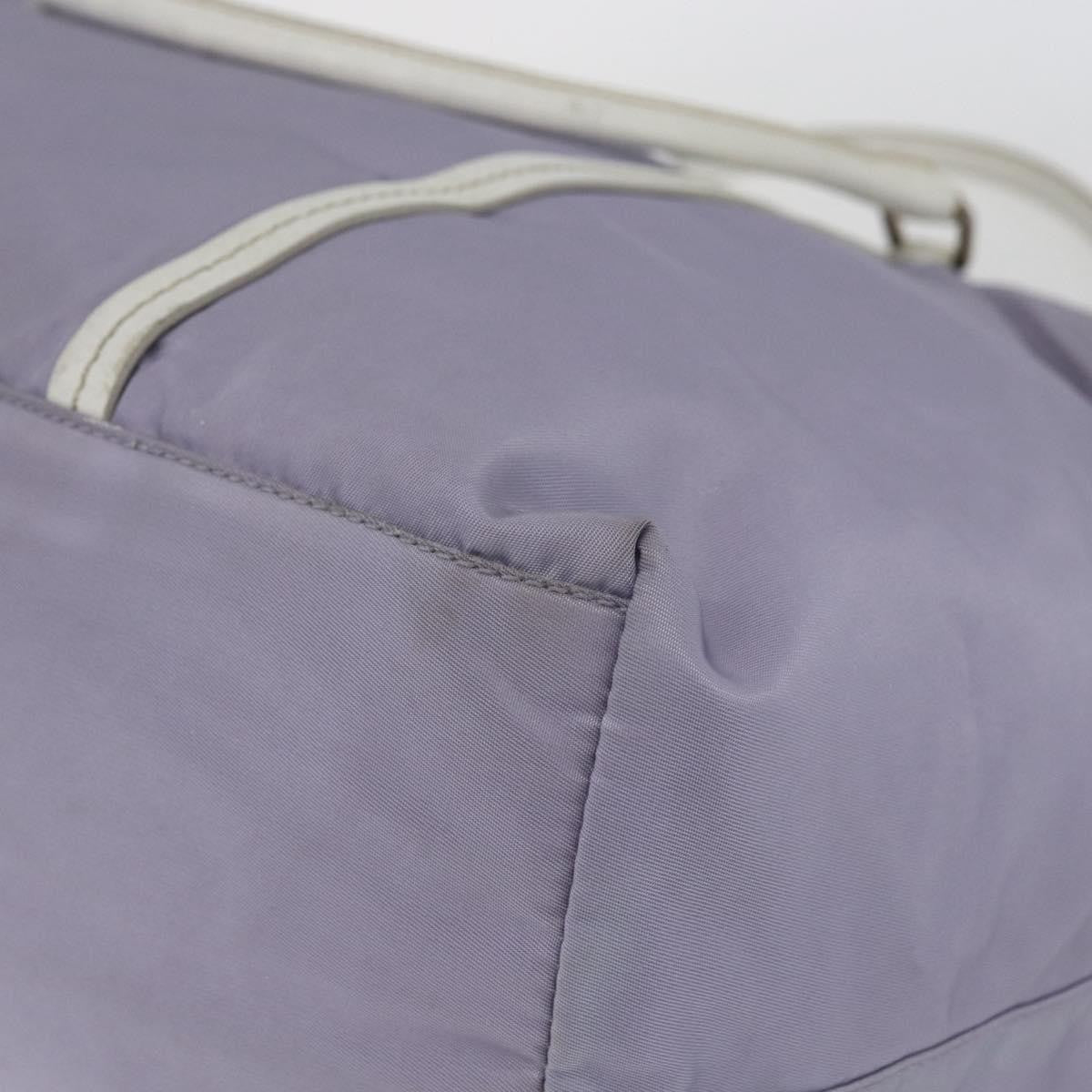 Prada PRADA Backpack Nylon Leather Purple Silver Authentic am10579 Bag