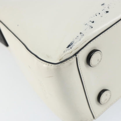 Prada PRADA Shoulder Bag Patent leather White Silver Authentic 162846