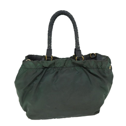 Prada PRADA Hand Bag Nylon 2way Khaki Authentic 77763