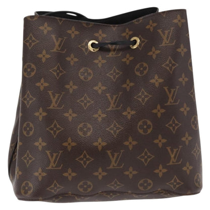 Louis Vuitton LOUIS VUITTON Monogram Neonoe Shoulder Bag Black M44020 LV Authentic ka1907