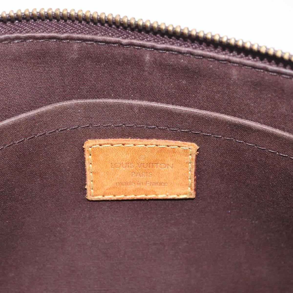 Louis Vuitton LOUIS VUITTON Monogram Vernis Rosewood Avenue Bag Amarante M93510 Authentic AMZ365
