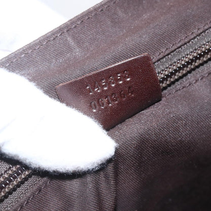 Gucci GUCCI GG Canvas Web Sherry Line Shoulder Bag Red Silver beige 145858 Authentic 166768
