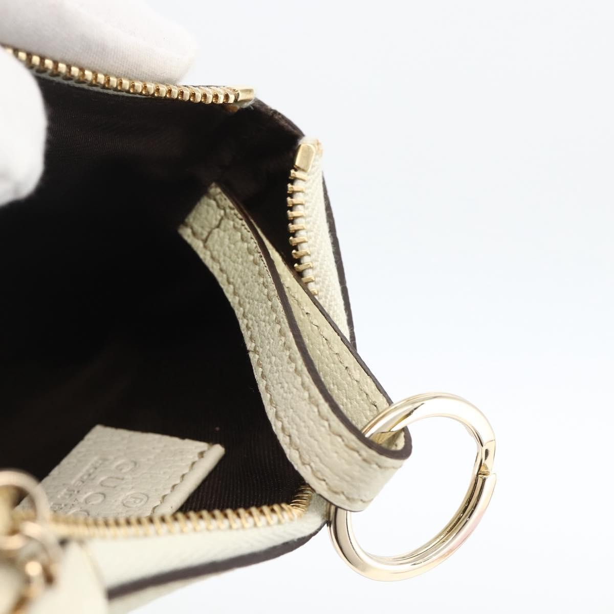 Gucci GUCCI GG Canvas Pouch Pink Gold Authentic BAZ875A Bag