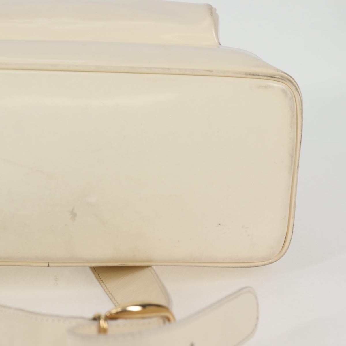 Gucci GUCCI Body Bag Enamel White Gold 003 2113 0027 Authentic bs28429