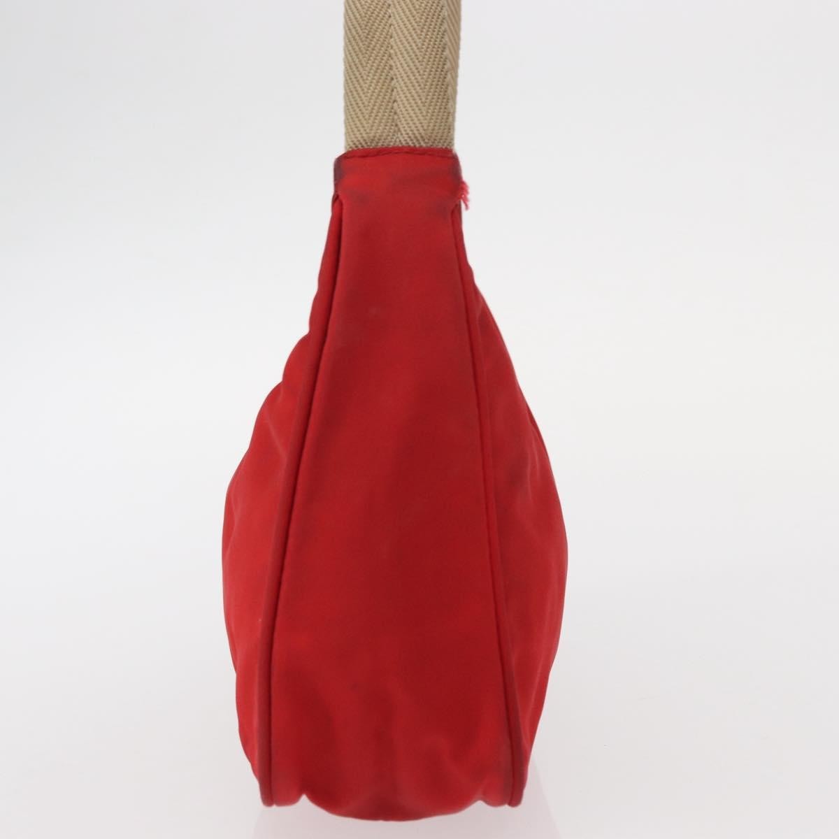 Prada PRADA Hand Bag Nylon Red Authentic 153880