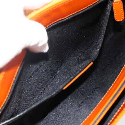 Bvlgari BVLGARI Shoulder Bag Patent leather Orange Silver Authentic BA12153A