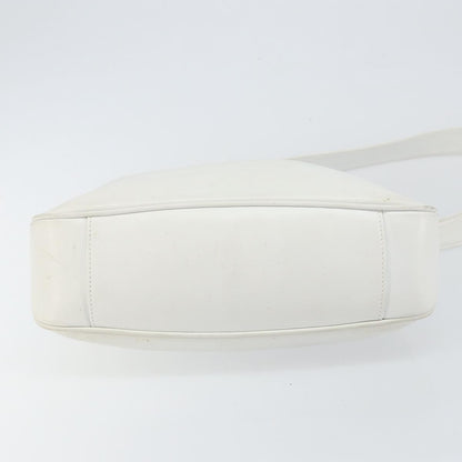 Gucci GUCCI Bamboo Hand Bag Leather 2way White Gold 001 3754 1638 Authentic 145811