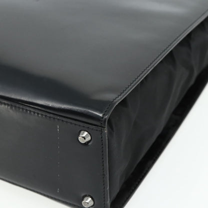 Dior Christian Dior Tote Bag Patent leather Black Silver Authentic 176564A