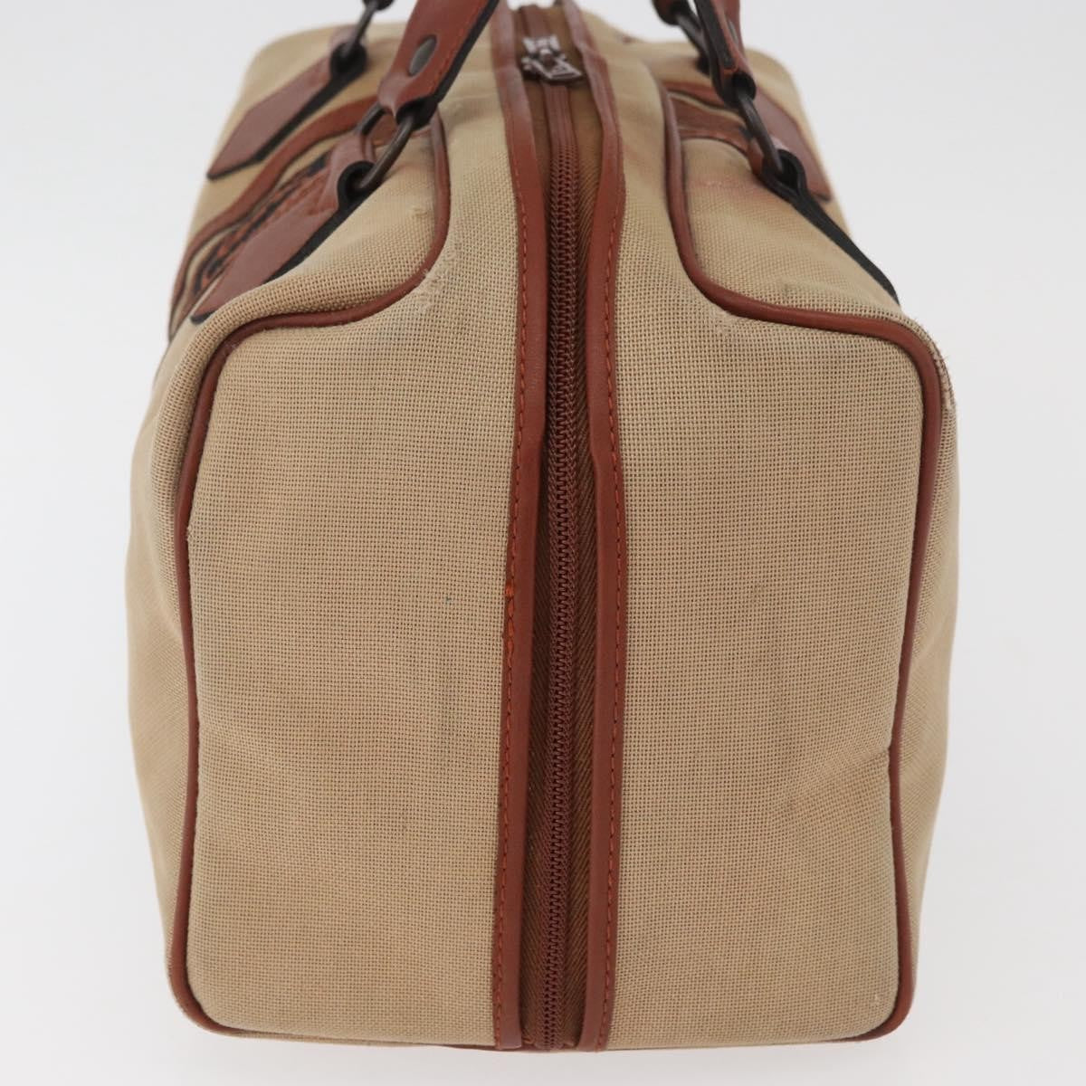 Saint Laurent SAINT LAURENT Boston Bag Canvas Brown Authentic BA12896