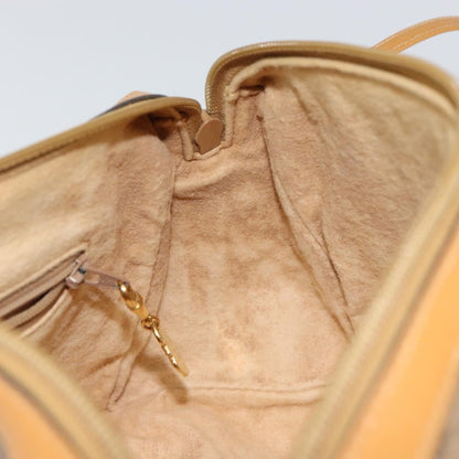 Gucci GUCCI Micro GG Supreme Shoulder Bag PVC Beige Gold Authentic ep11521