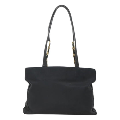 Gianni Versace Gianni Versace Tote Bag Nylon Black Gold Authentic bs25747