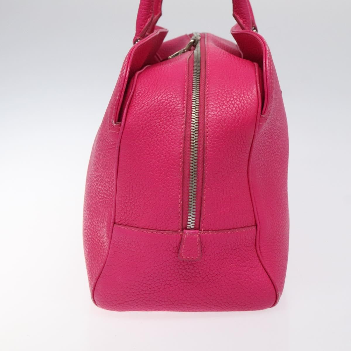 Loewe LOEWE Anagram Hand Bag Leather Pink Gold Authentic yk17930