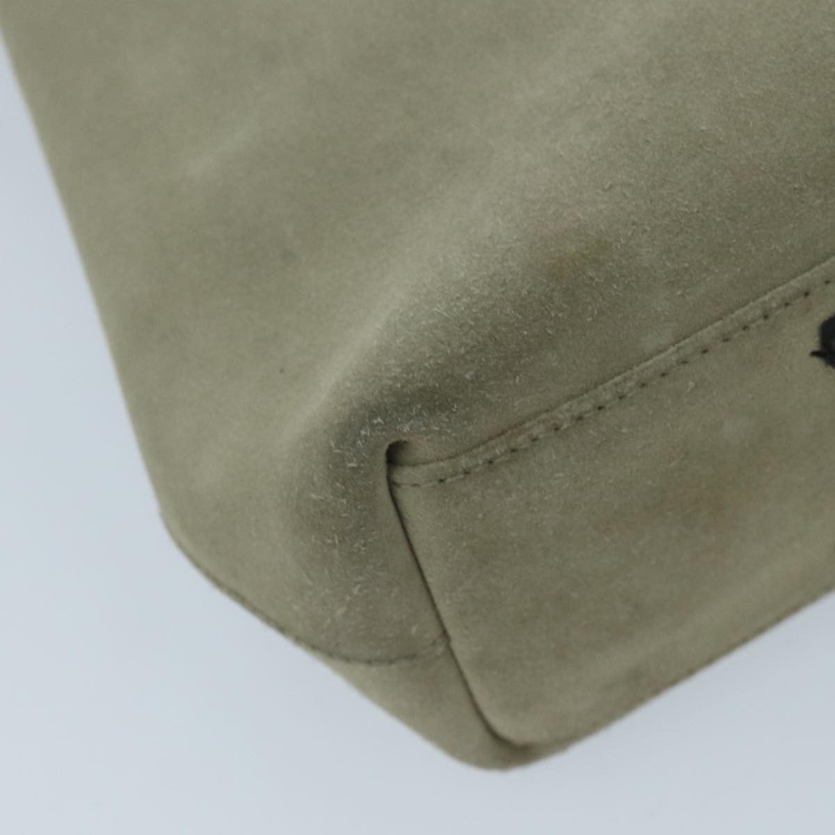 Gucci GUCCI Shoulder Bag Suede Beige 101341 Authentic 96679