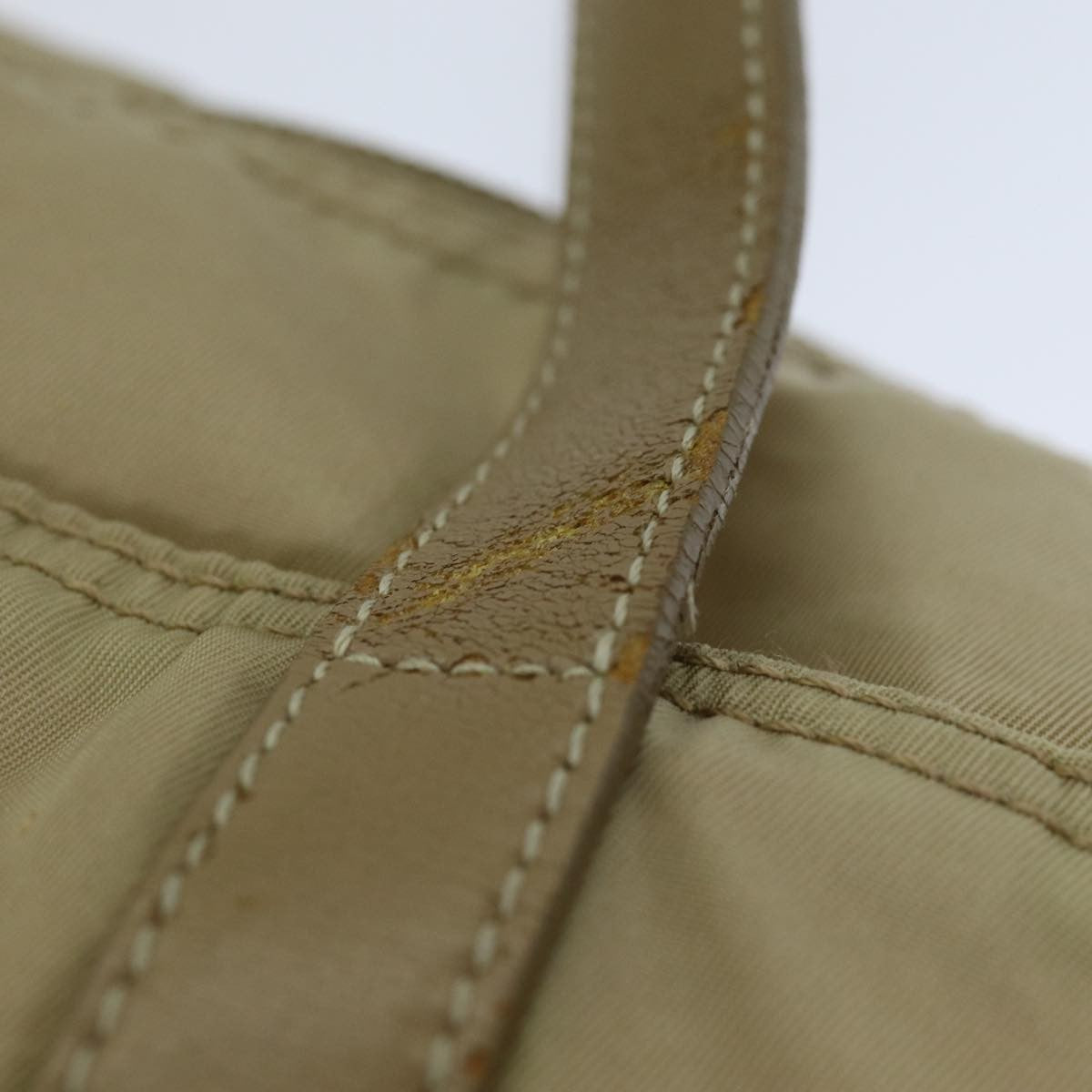 Prada PRADA Tote Bag Nylon Beige Authentic 75668
