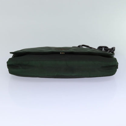 Prada PRADA Chain Shoulder Bag Nylon Green Authentic 82275