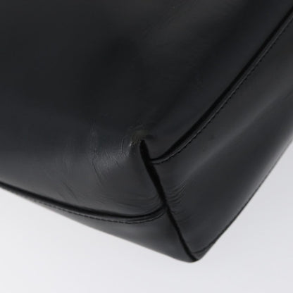 Prada PRADA Tote Bag Leather Black Authentic gh1848