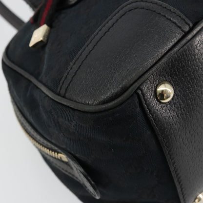 Gucci GUCCI GG Canvas Princi Hand Bag Black Gold 161720 Authentic 176928