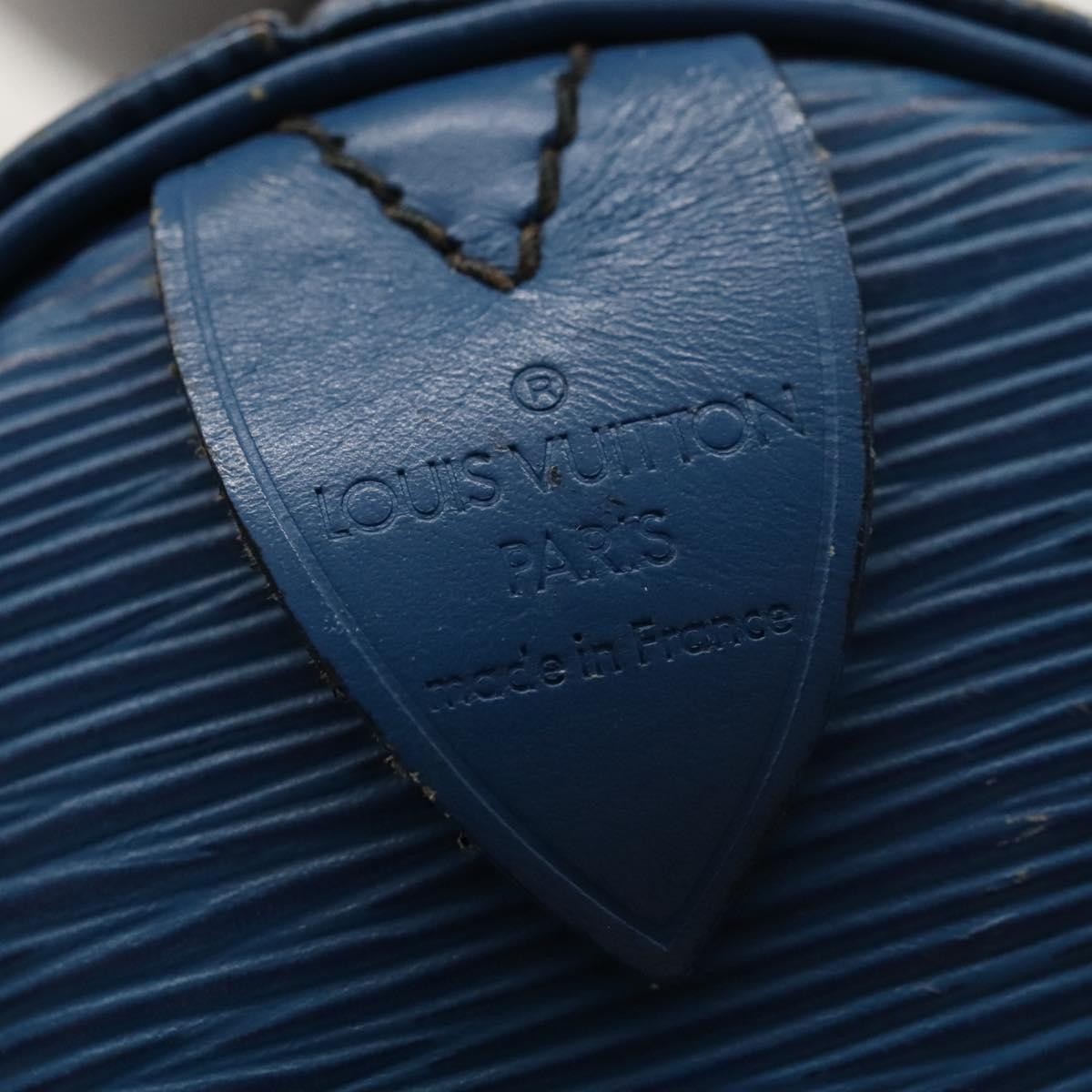 Louis Vuitton LOUIS VUITTON Epi Keepall 55 Boston Bag Toledo Blue M42955 LV Authentic EC290