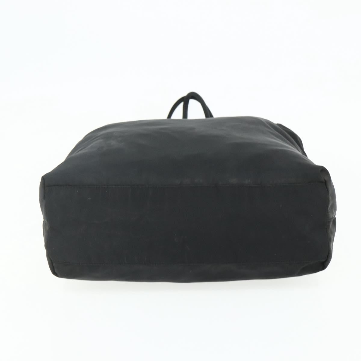 Prada PRADA Tote Bag Nylon Black Silver Authentic bs34741