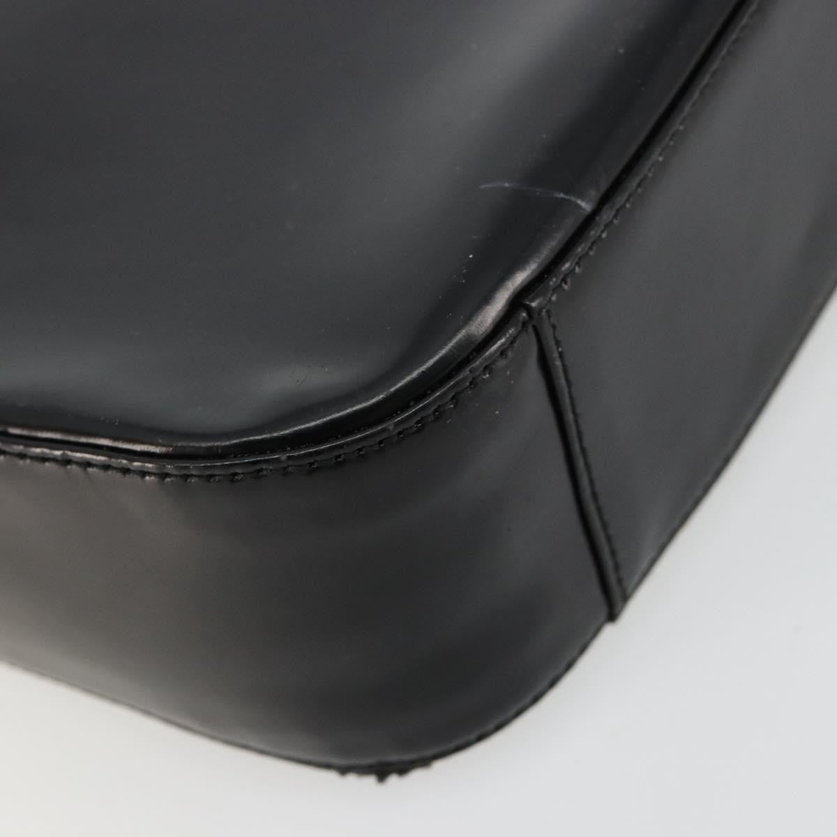 Gucci GUCCI Soho Hand Bag Patent leather Black Silver 007 0249 Authentic 182478