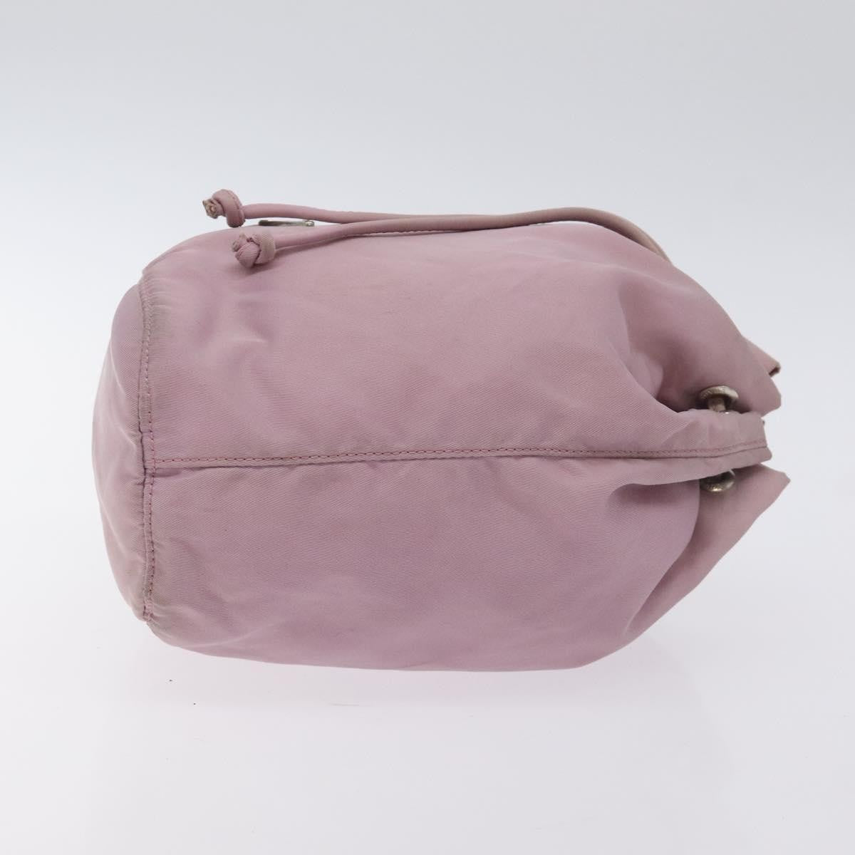 Prada PRADA Pouch Nylon Pink Silver Authentic 129576 Bag