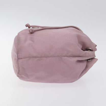 Prada PRADA Pouch Nylon Pink Silver Authentic 129576 Bag