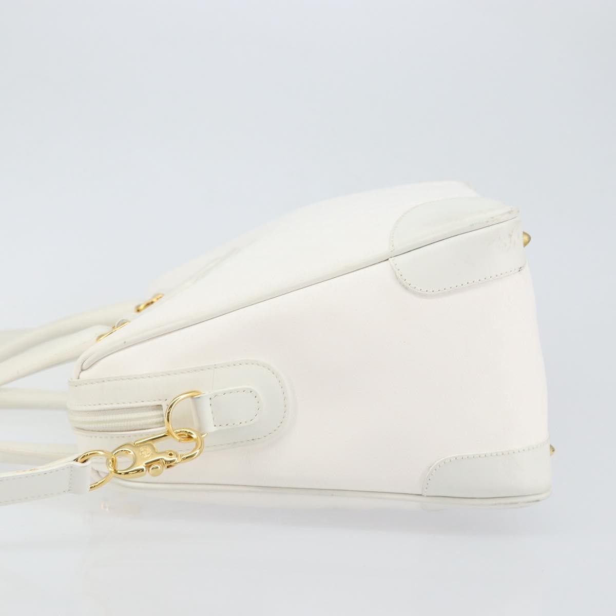 Gucci GUCCI Micro GG Supreme Boston Bag PVC 2way White Gold 002 123 0167 Authentic BA6571