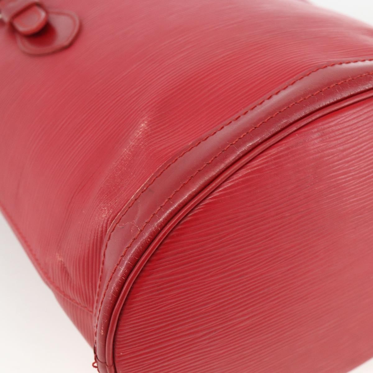 Louis Vuitton LOUIS VUITTON Epi Bucket PM Shoulder Bag Red M5899E LV Authentic bs34346