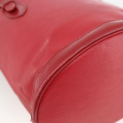 Louis Vuitton LOUIS VUITTON Epi Bucket PM Shoulder Bag Red M5899E LV Authentic bs34346