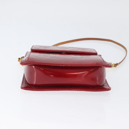 Louis Vuitton LOUIS VUITTON Monogram Vernis Motto Accessory Pouch Red M91137 LV Authentic YKZ724 Bag