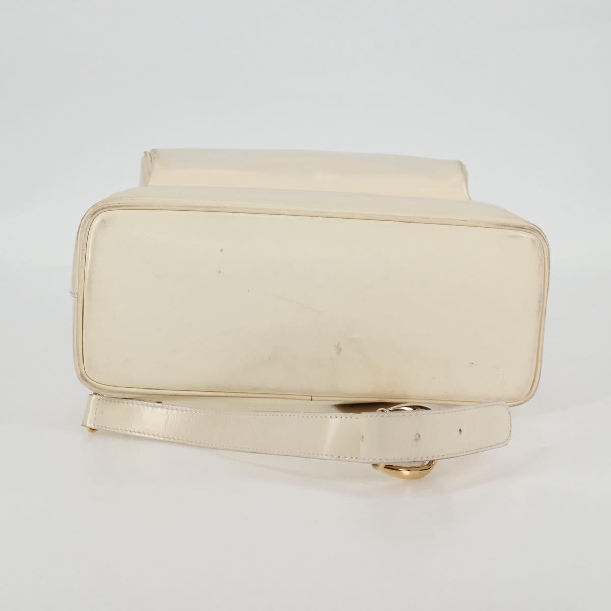 Gucci GUCCI Body Bag Enamel White Gold 003 2113 0027 Authentic bs28429