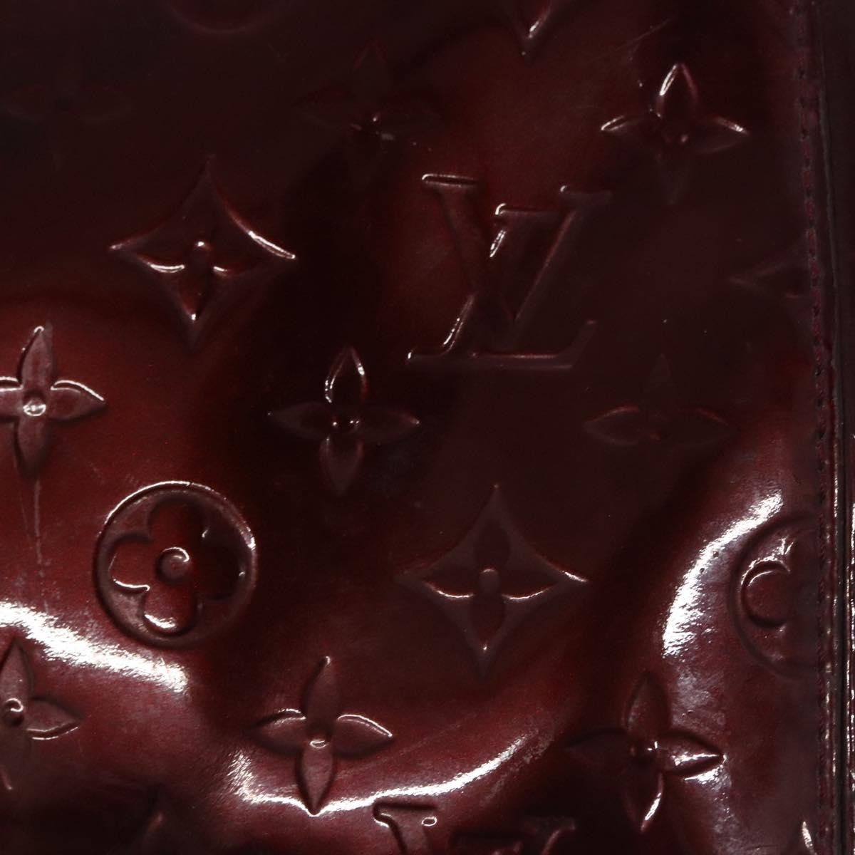 Louis Vuitton LOUIS VUITTON Vernis Blair MM Hand Bag 2way Rouge Favist M91690 LV Authentic EC506