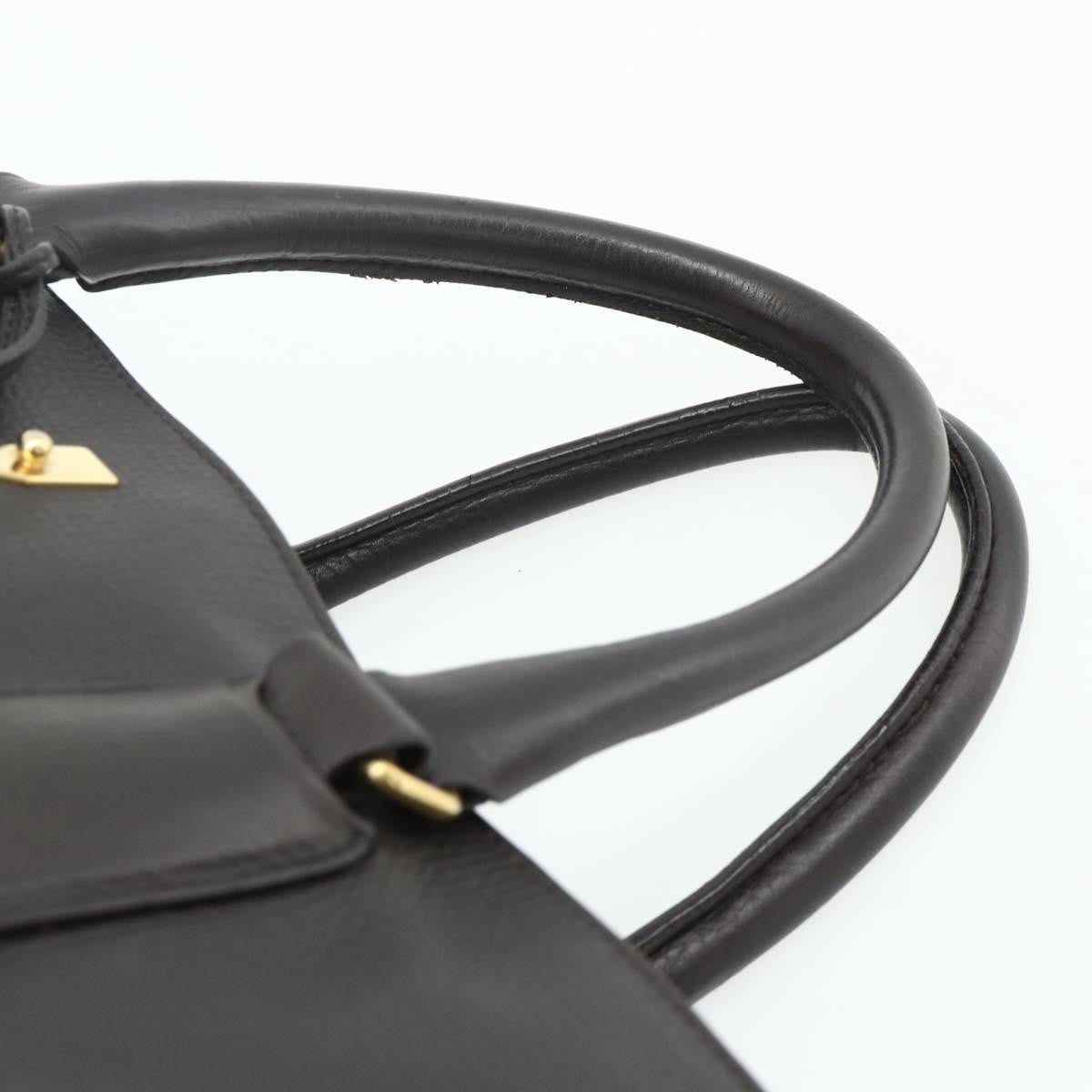 Celine CELINE New Boogie Bag Hand Bag Leather Brown Gold Authentic 179282A
