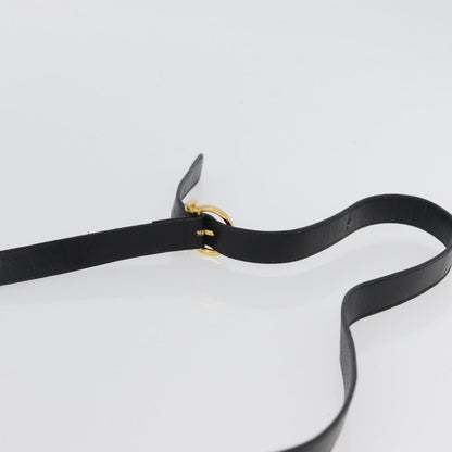 Salvatore Ferragamo Salvatore Ferragamo Gancini Hand Bag Leather 2way Black Gold Authentic ARZ228