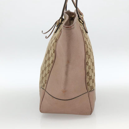 Gucci GUCCI GG Canvas Brie Tote Bag Beige Gold 323671 Authentic BA11225