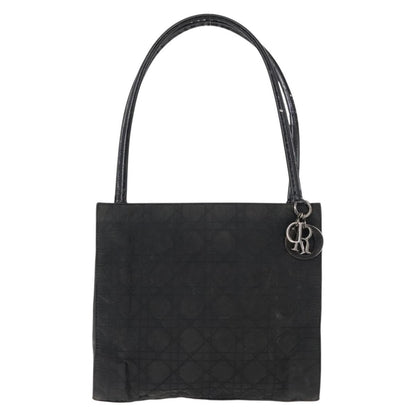 Dior Christian Dior Canage Shoulder Bag Nylon Black Silver Authentic 144646