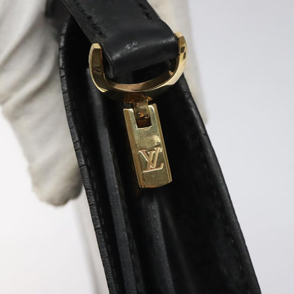 Louis Vuitton LOUIS VUITTON Epi Free Run Shoulder Bag Black M52402 LV Authentic 114385