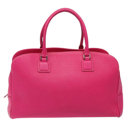 Loewe LOEWE Anagram Hand Bag Leather Pink Gold Authentic yk17930
