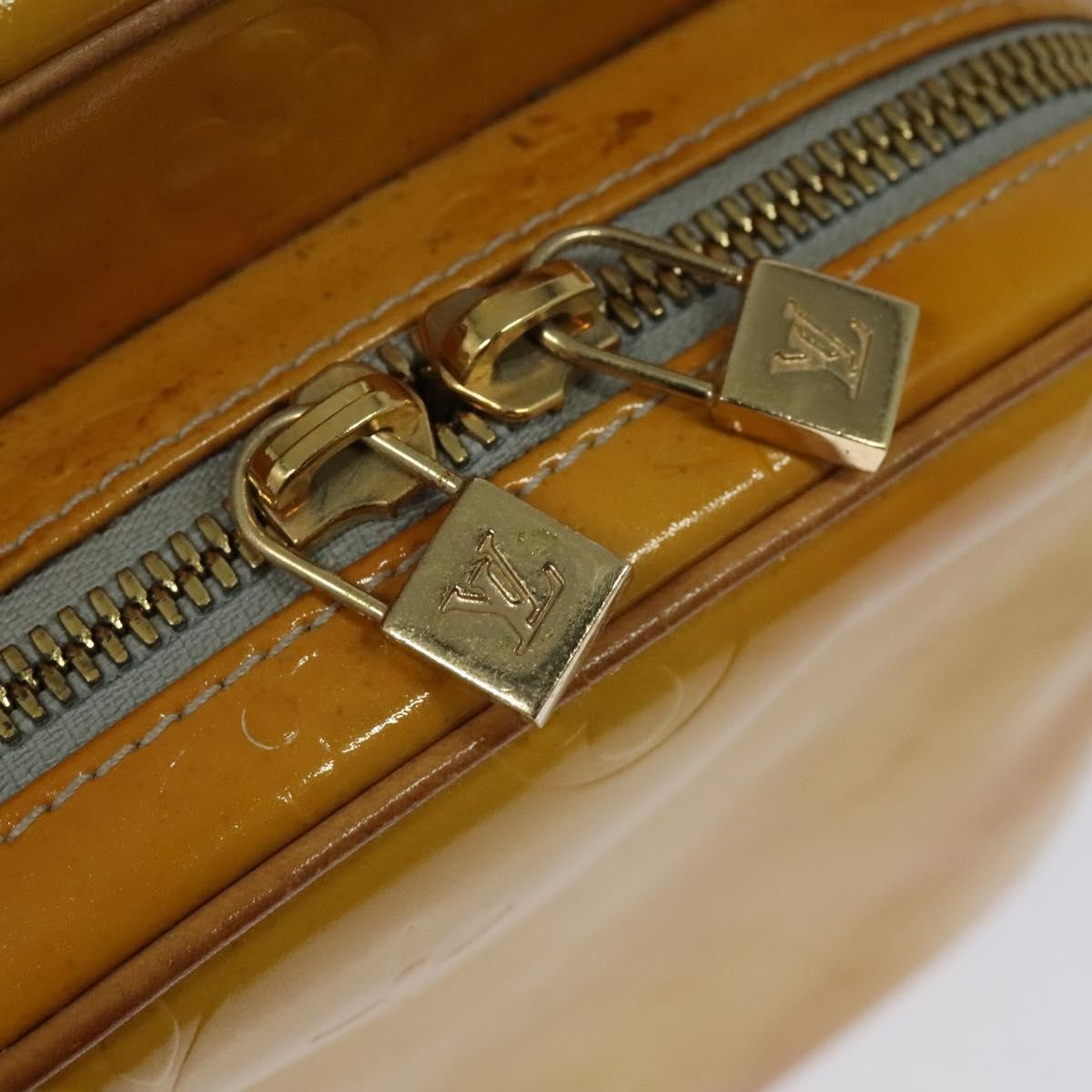 Louis Vuitton LOUIS VUITTON Monogram Vernis Wooster Shoulder Bag Gris M91036 LV Authentic 125716