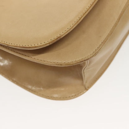 Prada PRADA Chain Shoulder Bag Leather Beige Authentic 141913