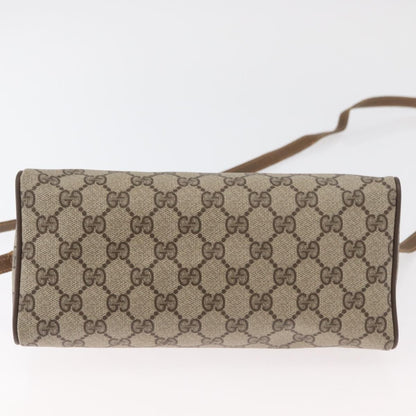 Gucci GUCCI GG Supreme Shoulder Bag PVC Beige Gold 89 02 086 Authentic BA12793