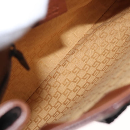 Gucci GUCCI Shoulder Bag Leather Brown 105374 Authentic 156795