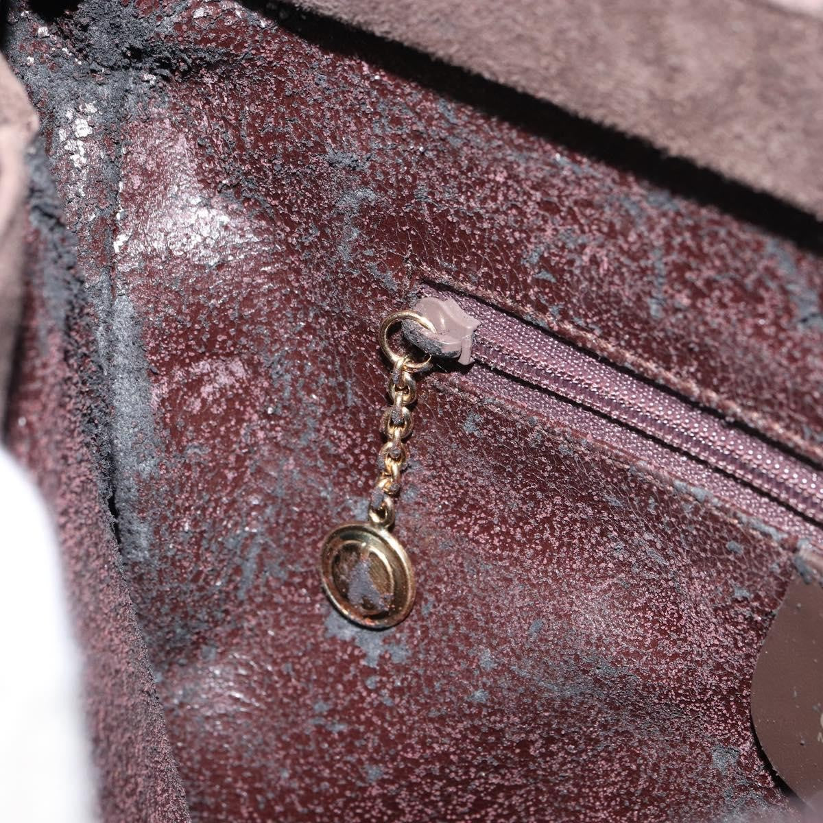 Gucci GUCCI Shoulder Bag Suede Brown Gold 000 2855 0550 0 Authentic 156851