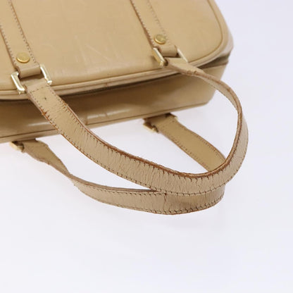 Celine CELINE Hand Bag Leather Beige Gold Authentic bs28305