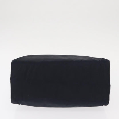 Prada PRADA Hand Bag Nylon Navy Gold Authentic 156119