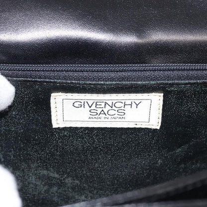 Givenchy GIVENCHY Hand Bag Leather Black Gold Authentic BA6452