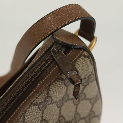 Gucci GUCCI GG Supreme Web Sherry Line Bag PVC Beige Gold 89 02 032 Authentic 128996