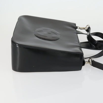 Gucci GUCCI Hand Bag Patent leather 2way Black Silver 000 2058 0504 5 Authentic 155470