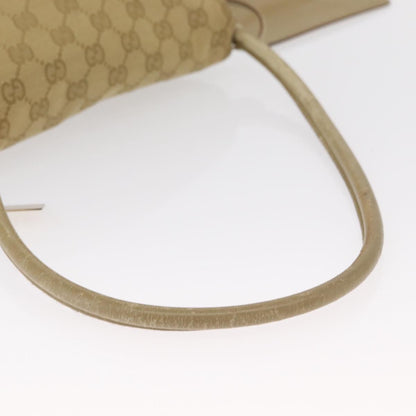 Gucci GUCCI GG Canvas Shoulder Bag Beige Gold 90646 Authentic mr1955